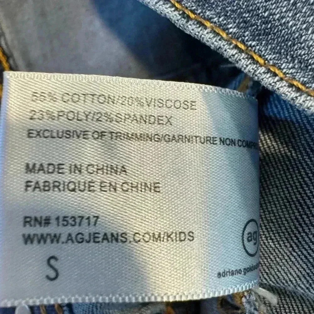AG Jeans Adriano Goldschmied kids jean jacket size small - Picture 9 of 12